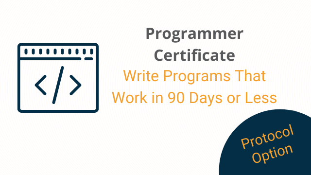 Programmer Certificate Program - Protocol Option